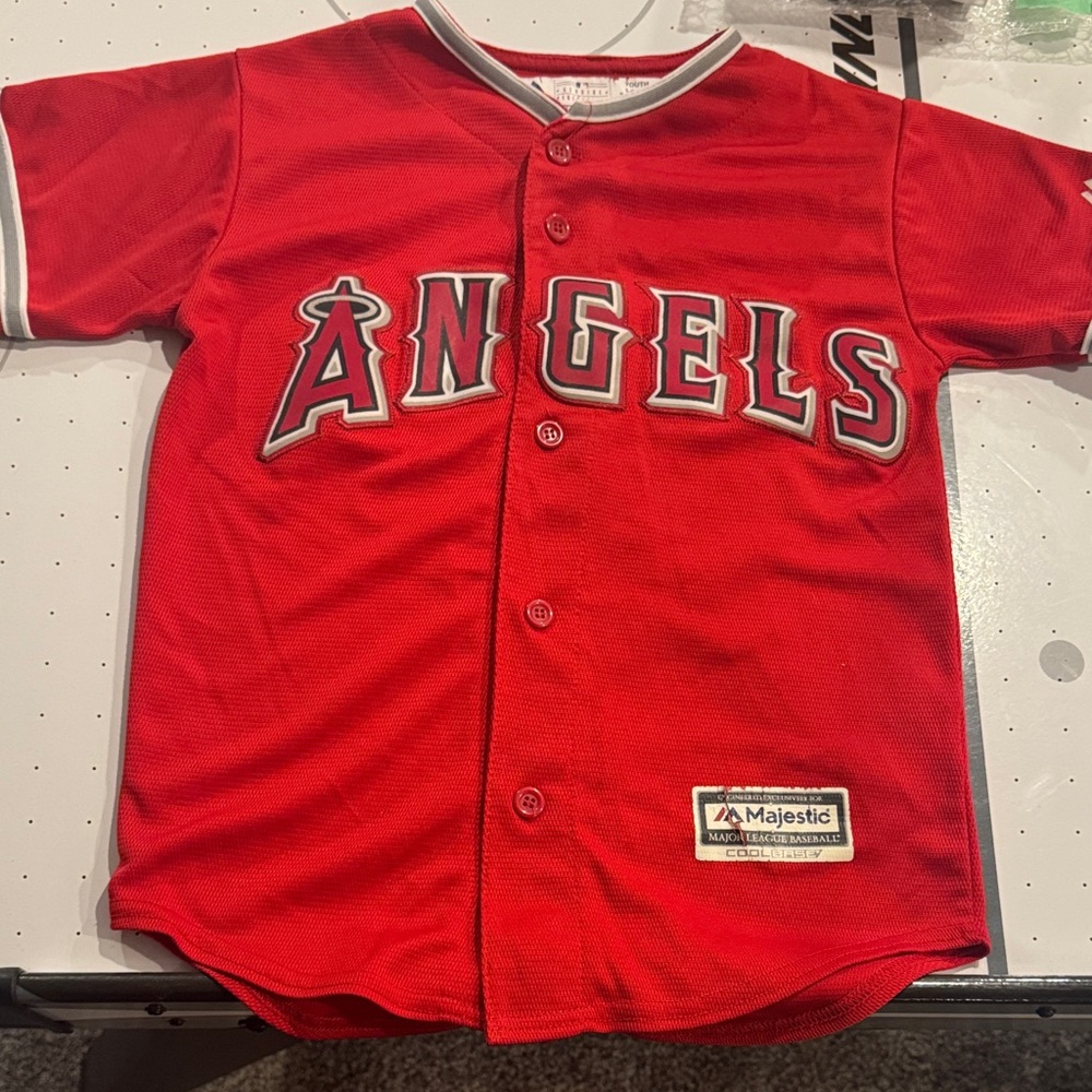 Angels Trout 27 Youth Jersey size 8